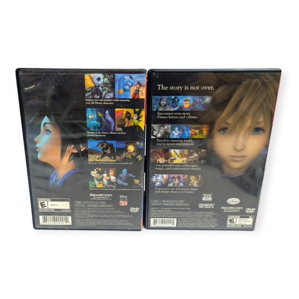 Kingdom Hearts 1 and 2 PS2 Greatest Hits Bundle Disney Square Enix